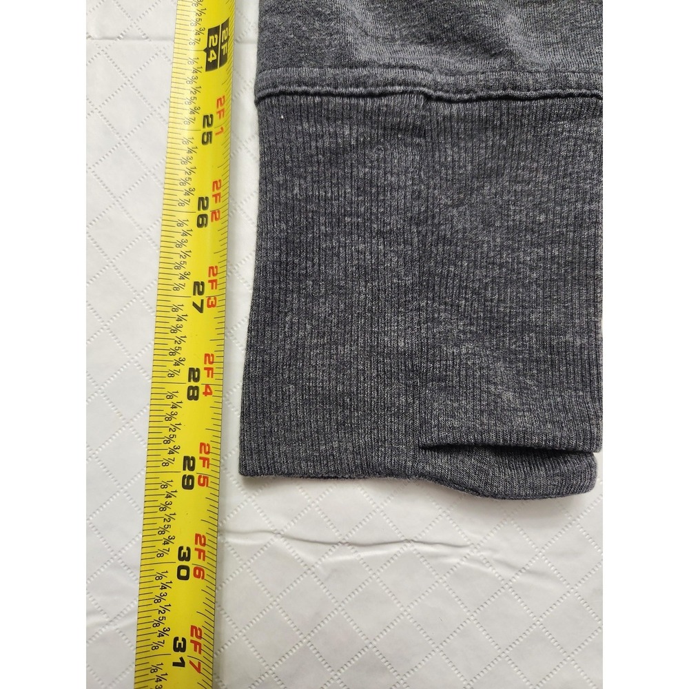 Athleta Sweatshirt Tunic Womens M Gray Raglan Long Sleeve Thumbholes Fleece - Picture 8 of 14